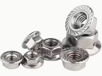 M6 Hex Flange Nut S/S  (Packet of 100)